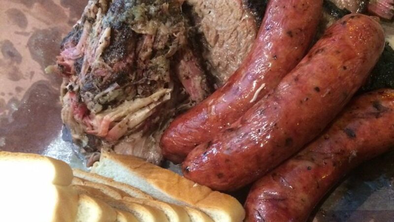 Get Your BBQ Fix at Meyers Elgin Smokehouse: Try the Texas Smokehouse Sausage and Mesquite BBQ Sauce